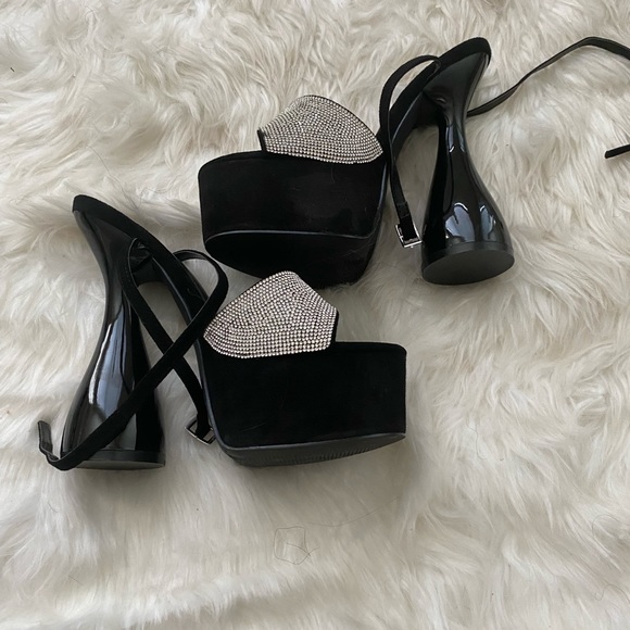 Lolla Rhinestone Platform Heels - Picture 6 of 7